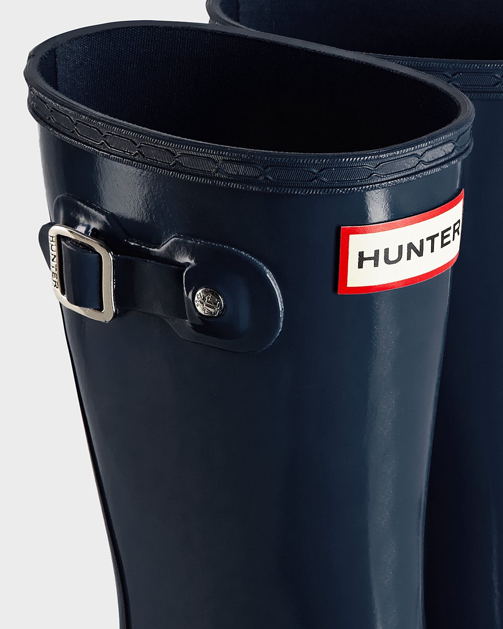 Kids Rain Boots - Hunter Original Little Gloss (45NHFDAIG) - Navy